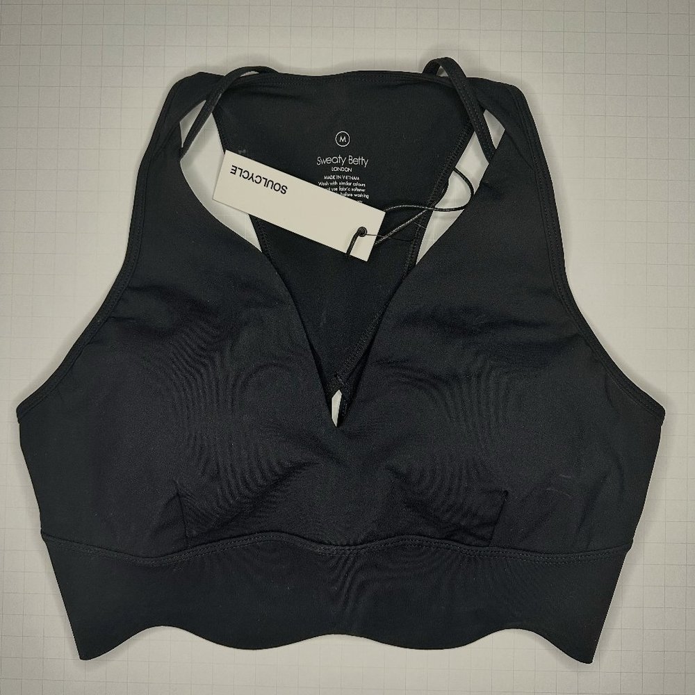 SWEATY BETTY BY SOULCYCLE| POWER CONTOURPLUNGE BRA